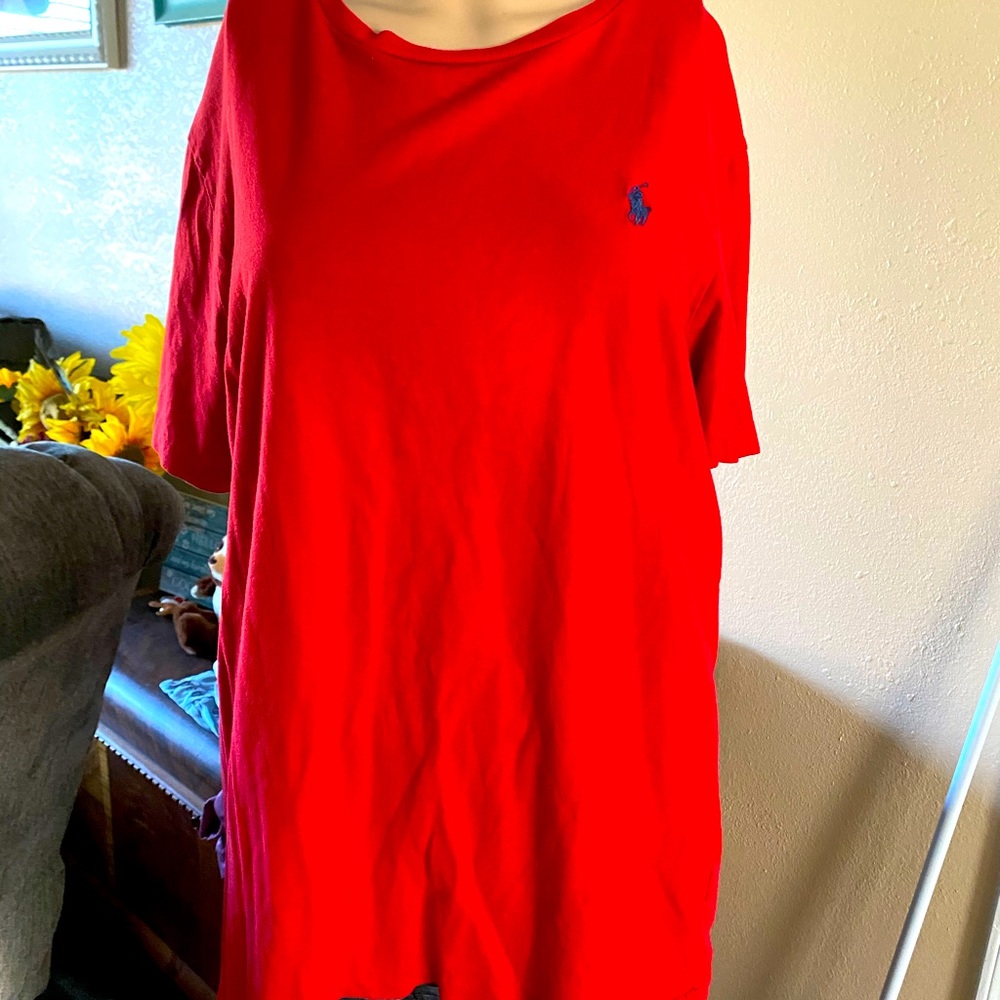 Deep Red Polo by Ralph Lauren. Size L
